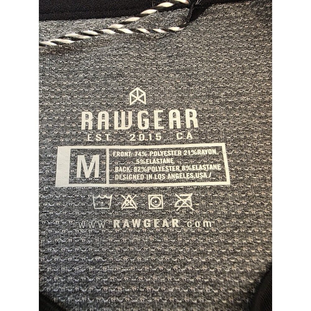 Rawgear Long‎ Sleeve Shirt Mens Size M Black Gray Mesh Back RG428 Athletic NWT - Picture 2 of 11